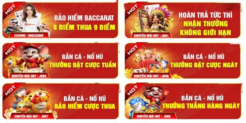 J88 Hoàn Trả Tức Thì - Sự Kiện Độc Quyền Thưởng Lớn 2025 4 Nội dung chương trình ưu đãi hoàn trả tức thì hấp dẫn