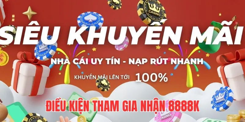 J88 Khuyến Mãi 8888K - Siêu Ưu Đãi Dành Cho Người Mới 3 Người chơi cần đáp ứng tài khoản hợp lệ trước khi tham gia nhận khuyến mãi